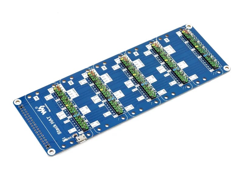 Stack HAT для Raspberry Pi, объединяет до 5 HAT одновременно