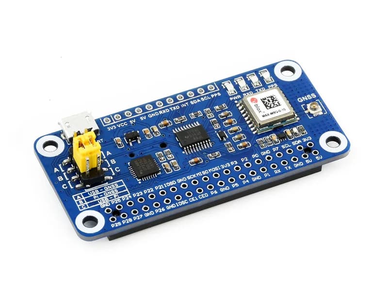 MAX-M8Q GNSS HAT для Raspberry Pi, поддержка многосозвездных приемников, GPS, Beidou, Galileo, ГЛОНАСС