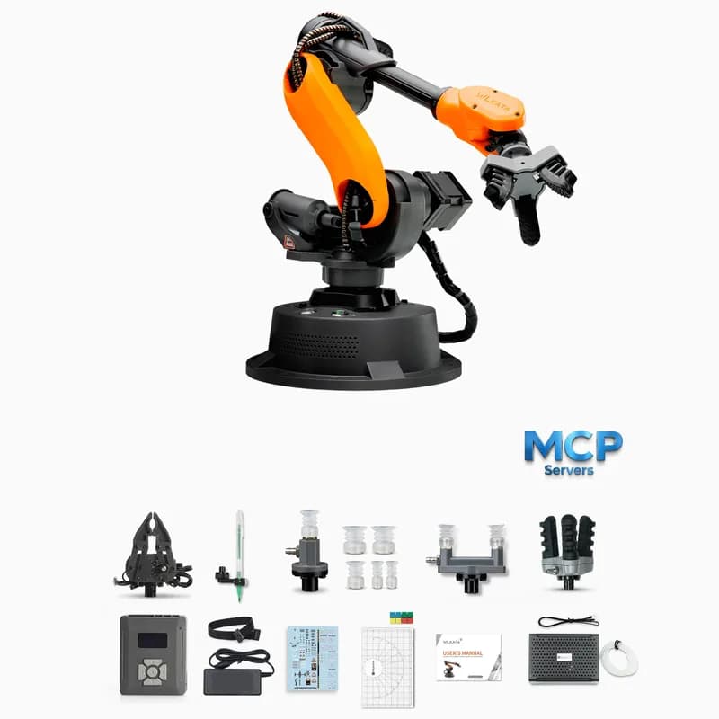 Учебный комплект Wlkata Mirobot | 6-осевой роботизированный манипулятор — обучение моделированию Ros и Matlab